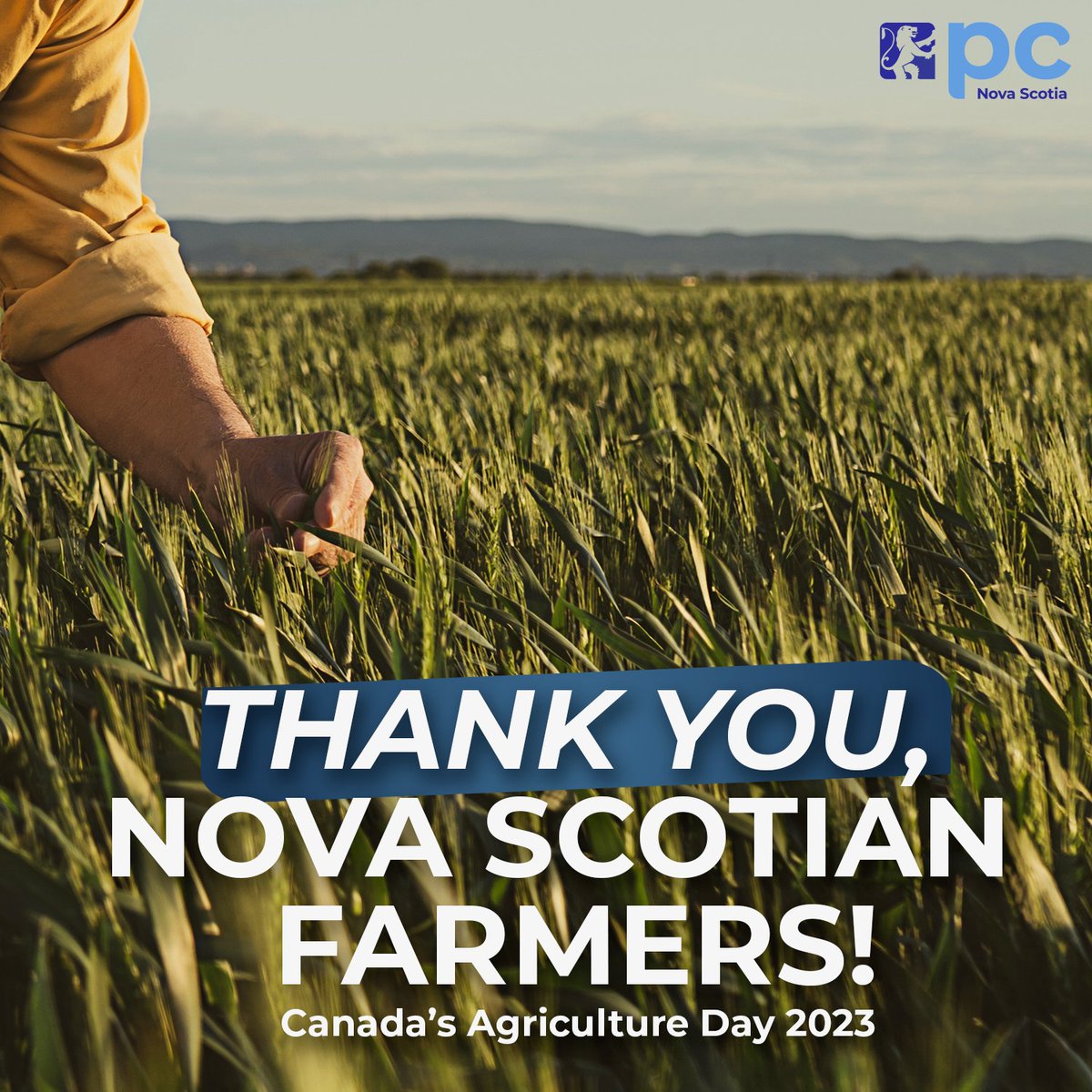 On this #CdnAgDay we recognize and thank all those involved in our agricultural industry across Nova Scotia. 

Join us in sharing your thanks for everyone who works hard to produce high-quality food and goods for those across NS and around the world!