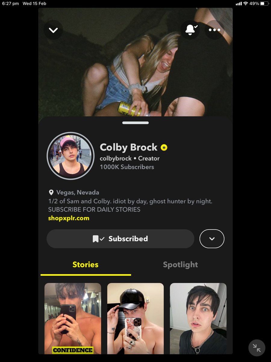 httpcolbyy's tweet photo. CONGRATULATIONS @ColbyBrock 🖤🖤 https://t.co/oCJPNpYAm6