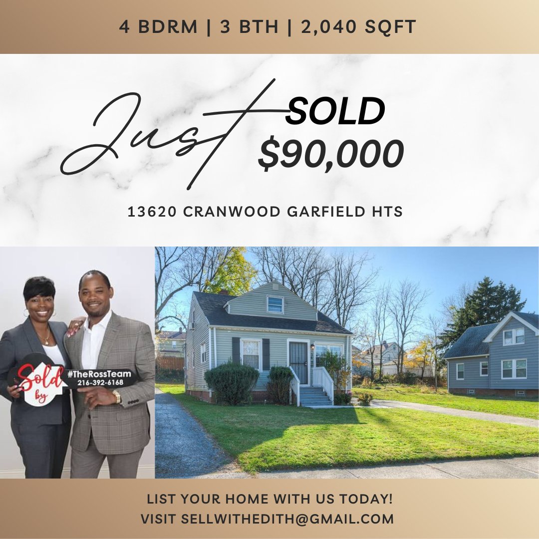ERossRealtor's tweet image. ✨ TIME TO CELEBRATE✨ What a pleasure it was to work with such a great couple and help them get their home 🏡 sold in Garfield Hts. CONGRATULATIONS TO THE HOUSTON FAMILY!!!
🥳🥳🥳🥳🥳🥳🥳🥳🥳🥳🥳🥳🥳🥳🥳🥳🥳🥳🥳🥳🥳🥳🥳🥳🥳
#therossteam #mapleheights #rossteam