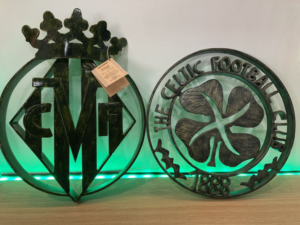 CelticSubmariVr's tweet photo. We already have the new Villarreal and Celtic crests.  Iron crafts thanks to @deferronet .
#CelticLoveTweets #Celtic 
 https://t.co/40Mxj653tN
@CelticFC 
@VillarrealCF https://t.co/YUGiVEoUsh