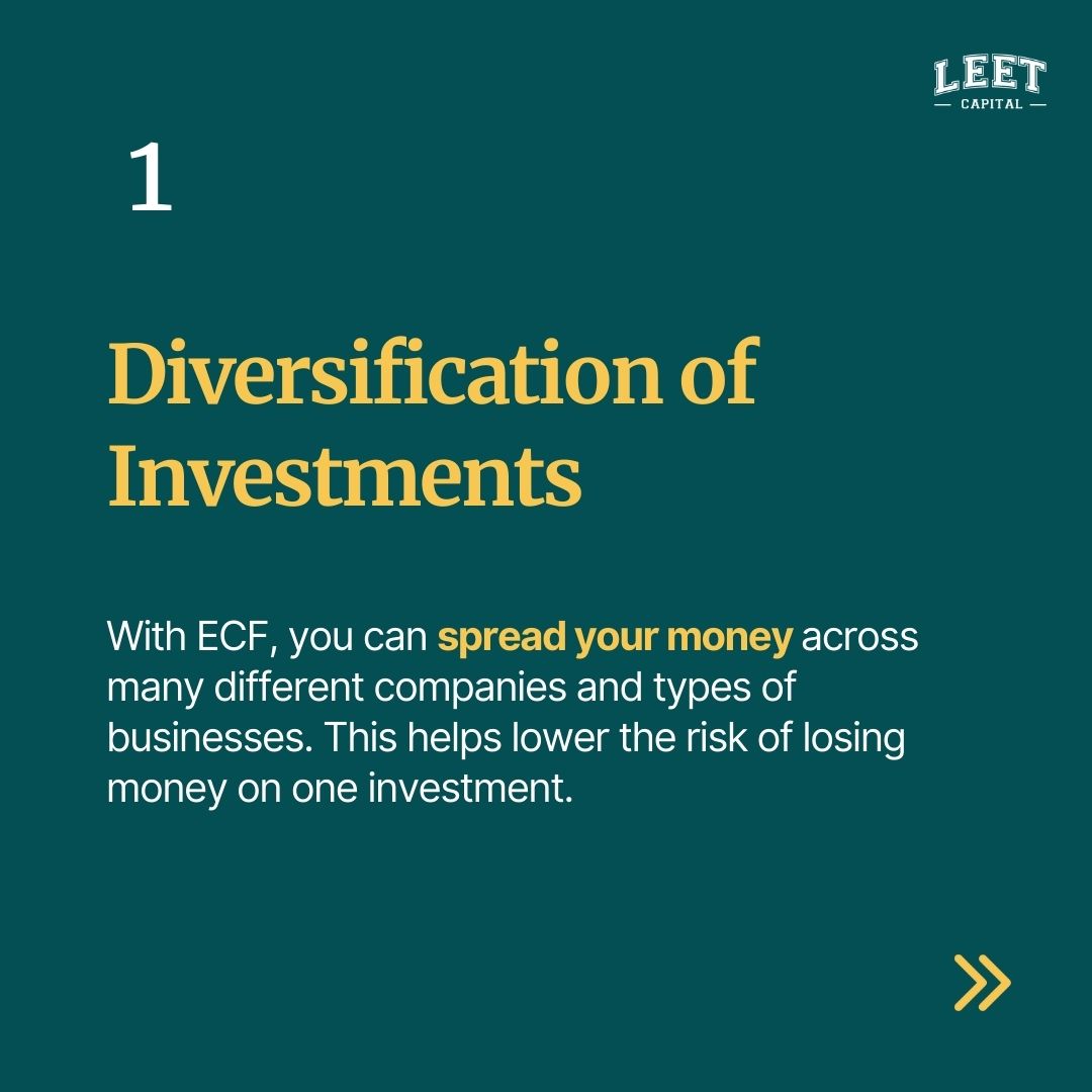 Learn about the benefits of Equity Crowdfunding - a unique investment opportunity for a diverse portfolio and supporting entrepreneurial ventures. 👇 

#EquityCrowdfunding #StartupInvesting #EarlyStageInvesting #SupportingEntrepreneurs #FutureOfFinance #AlternativeInvestment