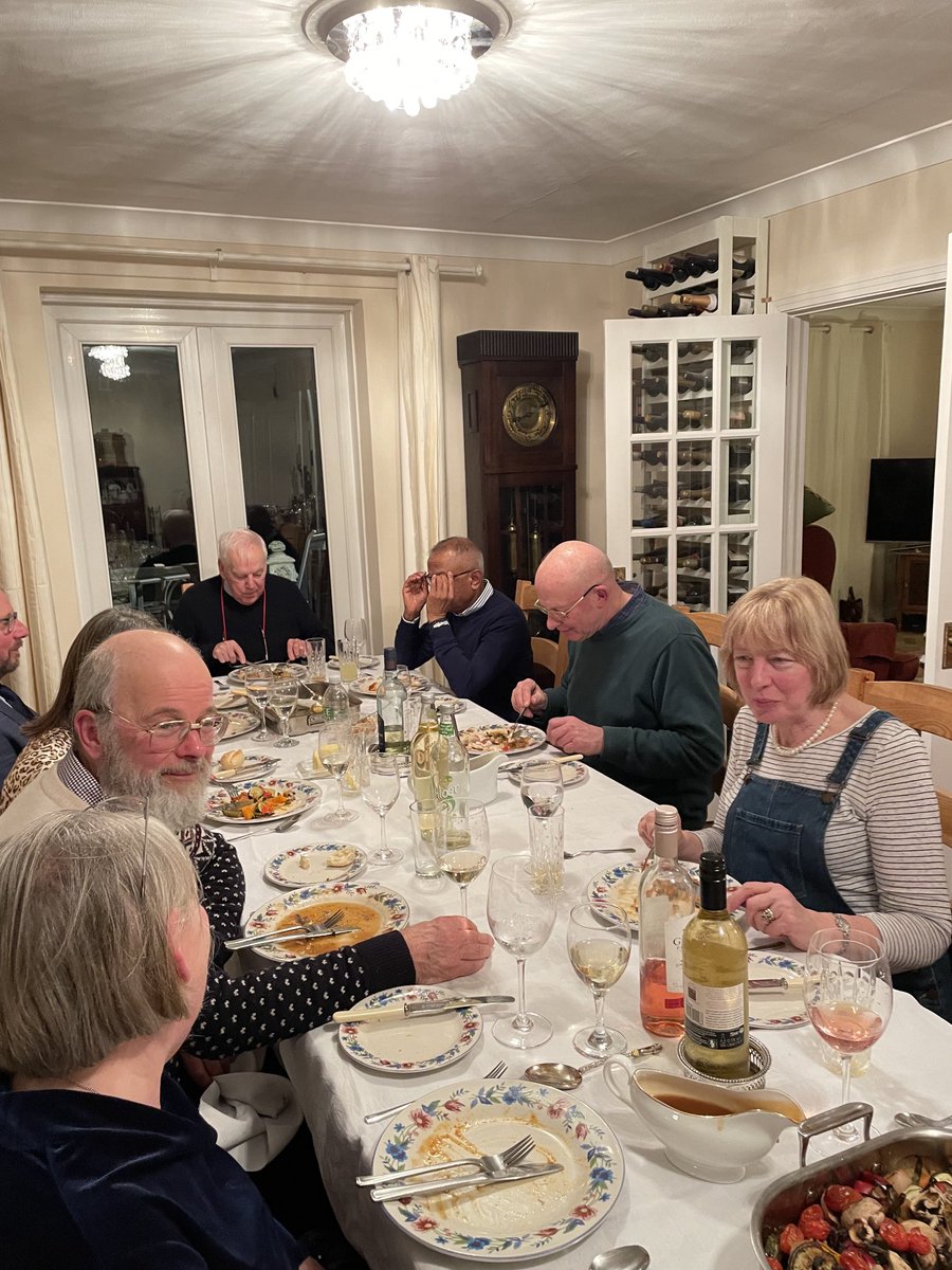 Informal dinner at Fr Peters Petworth deanery a really lovely evening
