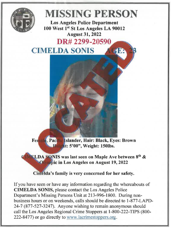 LAPD Missing Persons Unit tweet media