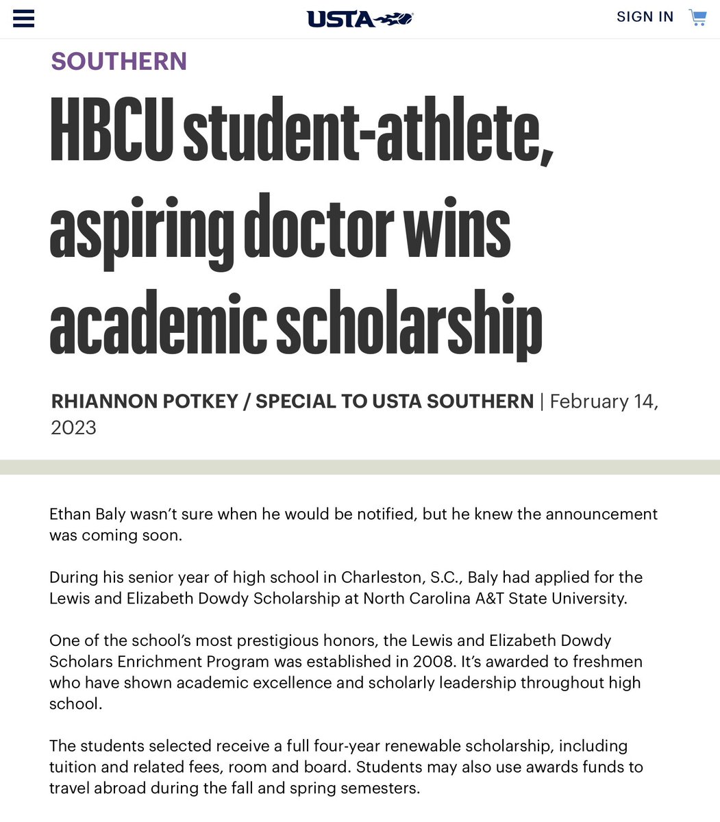 Hello Aggies! Please read up on one of our talented and intelligent players, Ethan Baly, in this amazing article.
usta.com/en/home/stay-c…
