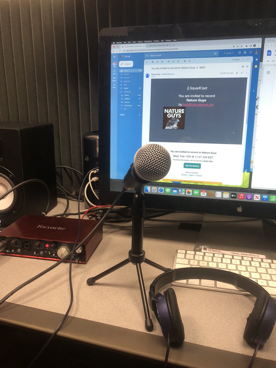 GuloThoughts's tweet photo. Back at it this week… 
🎤🐞🦓🌱
@nature_guys #podcast https://t.co/3IuSNZCDrs