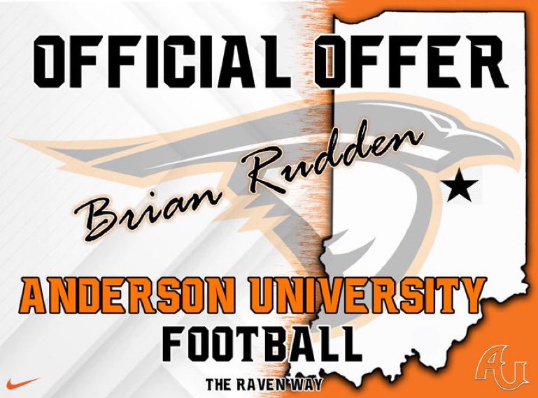 After a great conversation with <a href="/coach_codd/">Jonathan Coddington</a> I’m grateful to have received an offer to <a href="/AUFootball__/">Anderson University Football</a>