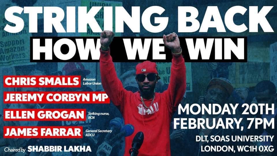 ChrisNineham's tweet image. Great news that Chris Smalls from @Shut_downAmazon is coming over to London on Monday evening. He will be joined by Uk trade unionists and @ShabbirLakha for a meeting not to be missed. #HowWeWin