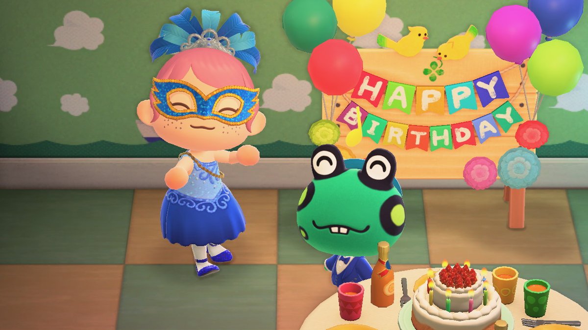 owningjupiter's tweet photo. happy belated birthday to my fav frog ☆
had to have an extra + somehow athletic ootd :>
#AnimalCrossing #ACNH #NintendoSwitch #Frobert https://t.co/Kv7ieFuxRt