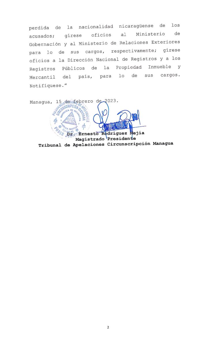 NicaSoberana's tweet photo. Desde el Complejo Judicial en #Managua:
IMPORTANTE  NOTA DE PRENSA 

- LECTURA DE RESOLUCIÓN DE 94 TRAIDORES A LA PATRIA  

- LISTA DE 94 ACUSADOS POR TRAIDORES A LA PATRIA 

- DECLARACIÓN SOBRE ACUSACIÓN Y SANCIONES A 94 TRAIDORES.
#VictoriaDelPueblo
#NoPudieronNiPodran https://t.co/tckj8vUZPA