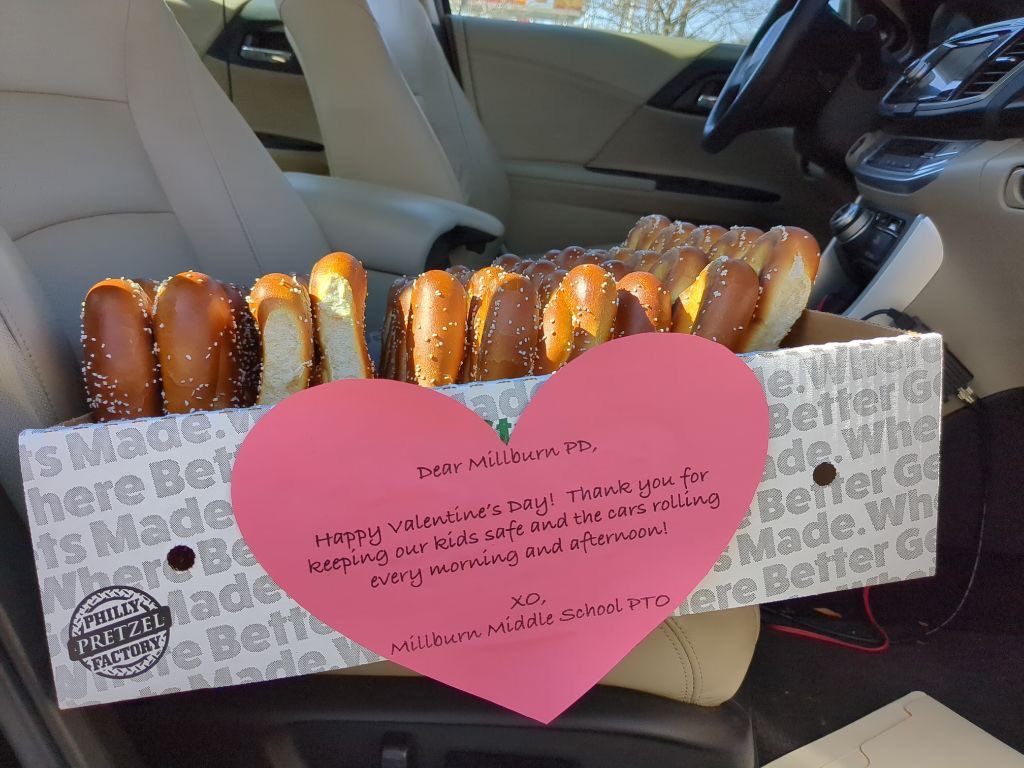 MillburnMSPrin's tweet photo. MMS PTO taking not only taking care of the Middle School but sharing the Love with The Millburn Police Department! #MMSGrowth #TeamMillburnNJ @millburnschools @MillburnTownship @MillburnMSPrin @SuptBurton https://t.co/3MVXTLxz6x