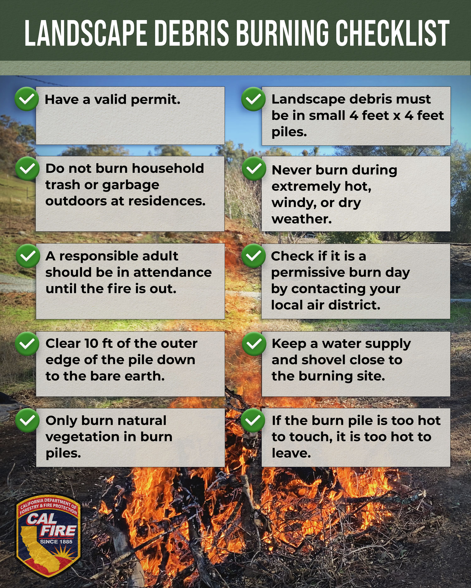 CAL FIRE on Twitter "Changing seasons means many parts of CA will