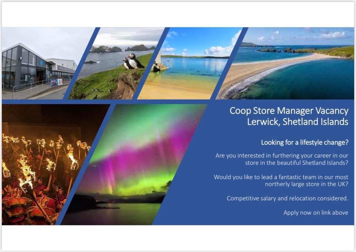 💫💫💫Looking for a lifestyle change? Are you passionate about leading a fantastic team and delivering successful results in a multi mission store? If yes to both then please apply here jobs.coop.co.uk/job/lerwick/st…