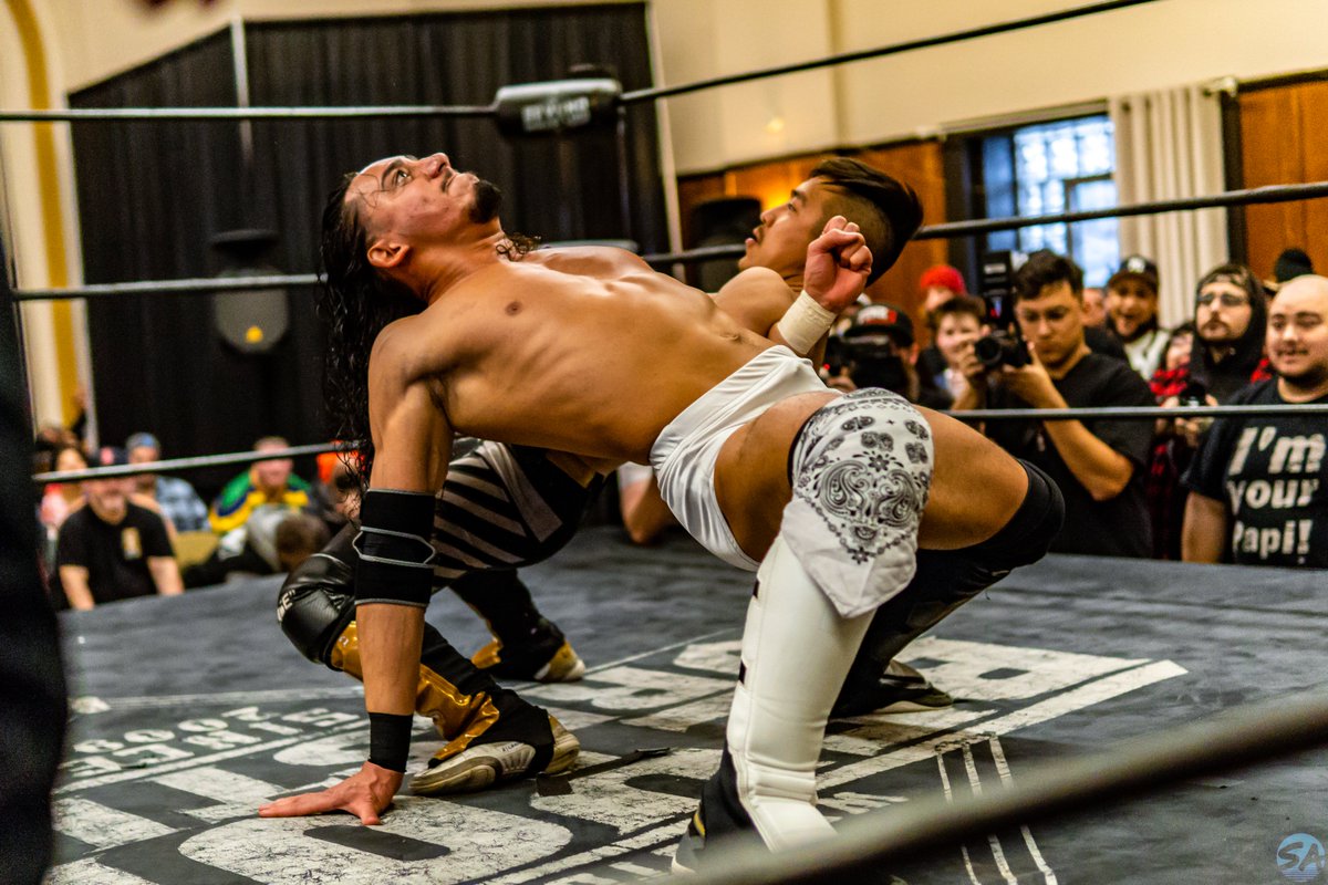 stabodeely's tweet photo. More from @beyondwrestling #MiightSnow. Above The Rest @GabrielSkye_ & @Tristen_Thai vs YoKai @Janai_Kai & @theonlyoya https://t.co/qWM8xn70pB