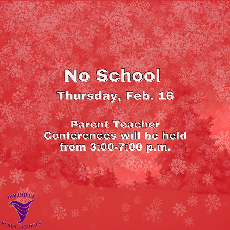 HoldregeDusters's tweet image. Due to the snow storm, we will have no school for students tomorrow, Thursday, Feb. 16.  At this time, we plan to have Parent-Teacher Conferences from 3:00 to 7:00 p.m., as scheduled. 

#HoldregeDusters