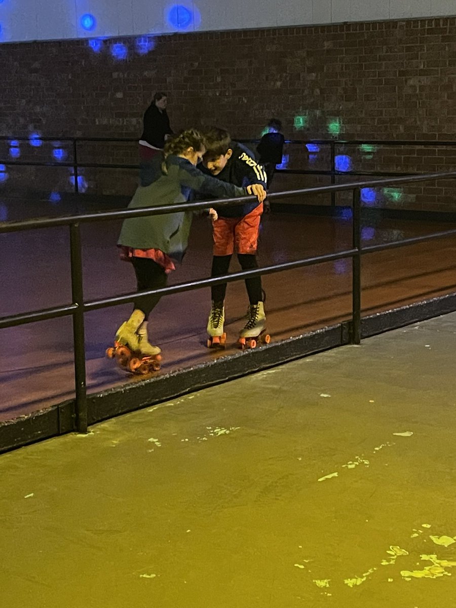 11 yo brother and 8 yo little sis. They fight like crazy at home. A rare moment of kindness