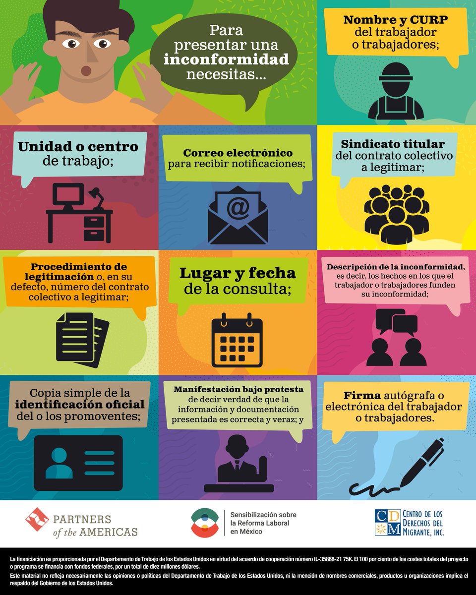 CDMigrante's tweet photo. Los procesos de consulta sindical deben ser transparentes, limpios y democráticos. 📢¡Levanta la voz ante irregularidades en el proceso de legitimación de contratos colectivos!📢 #ReformaLaboral #Vozypoder #LibertadSindical #DemocraciaSindical #LaReformaesTuya https://t.co/jZoBaW8UnR