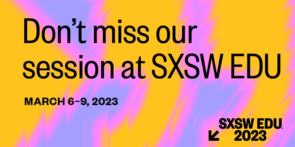 We'll be at #SXSWEDU 2023! Don't miss out on @roschelle63, @kmishmael, @paigekowalski, and Teddy Hartman from @goguardian as they discuss Lessons from Past Policy for Future Technology: bit.ly/3K52k6D