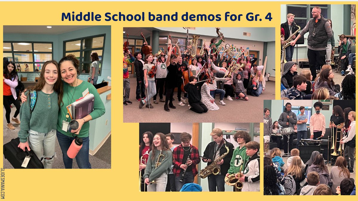 Middle School Band, Chorus, and String demo/ 
Q &amp; A session for 4th graders. So many 4th graders are excited to join when they get to middle school. Well done BMS!! Our music teachers are amazing!! <a href="/beverlyms_cubs/">Beverly Middle School</a> <a href="/beverly/">Beverly!</a> <a href="/CoveSchoolOwls/">Cove Elementary School</a> @beverly_schools