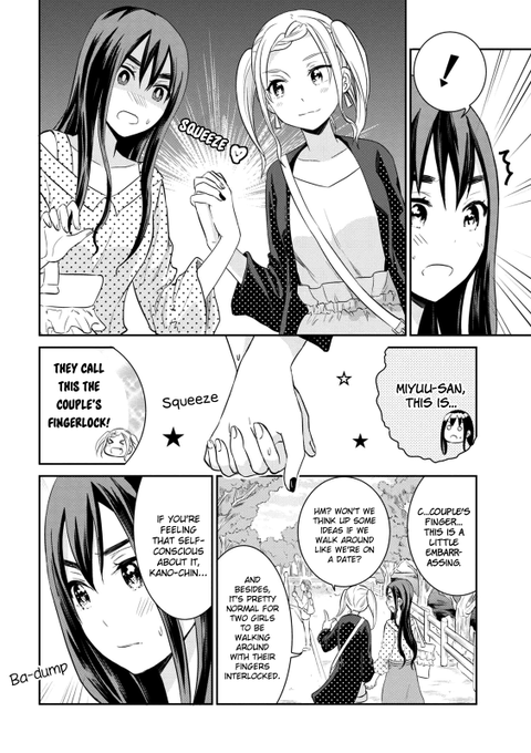 Heres some Yuri hand-holding. So Lewd.  Manga is: We Cant Draw Love  Happy Belated Valentines Day! #softyuri<a href="/tag/softyuri"class="tags"><span>#softyuri</span></a><a href="/tag/g4g"class="tags"><span>#g4g</span></a>
