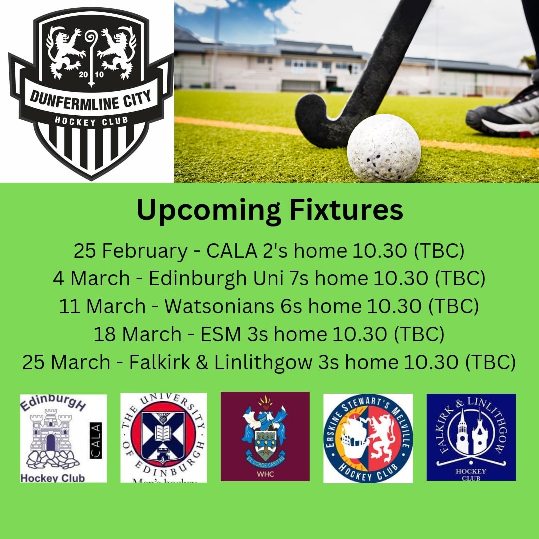 DunfCityHC's tweet photo. Hey hockey players! Miss the thrill of the game and camaraderie of a great team? Dunfermline City Hockey Club wants YOU! Whether you're an experienced player or new to the area, we're a welcoming and inclusive group. Join us on the field for a friendly and competitive game. https://t.co/6XyX3XSerZ