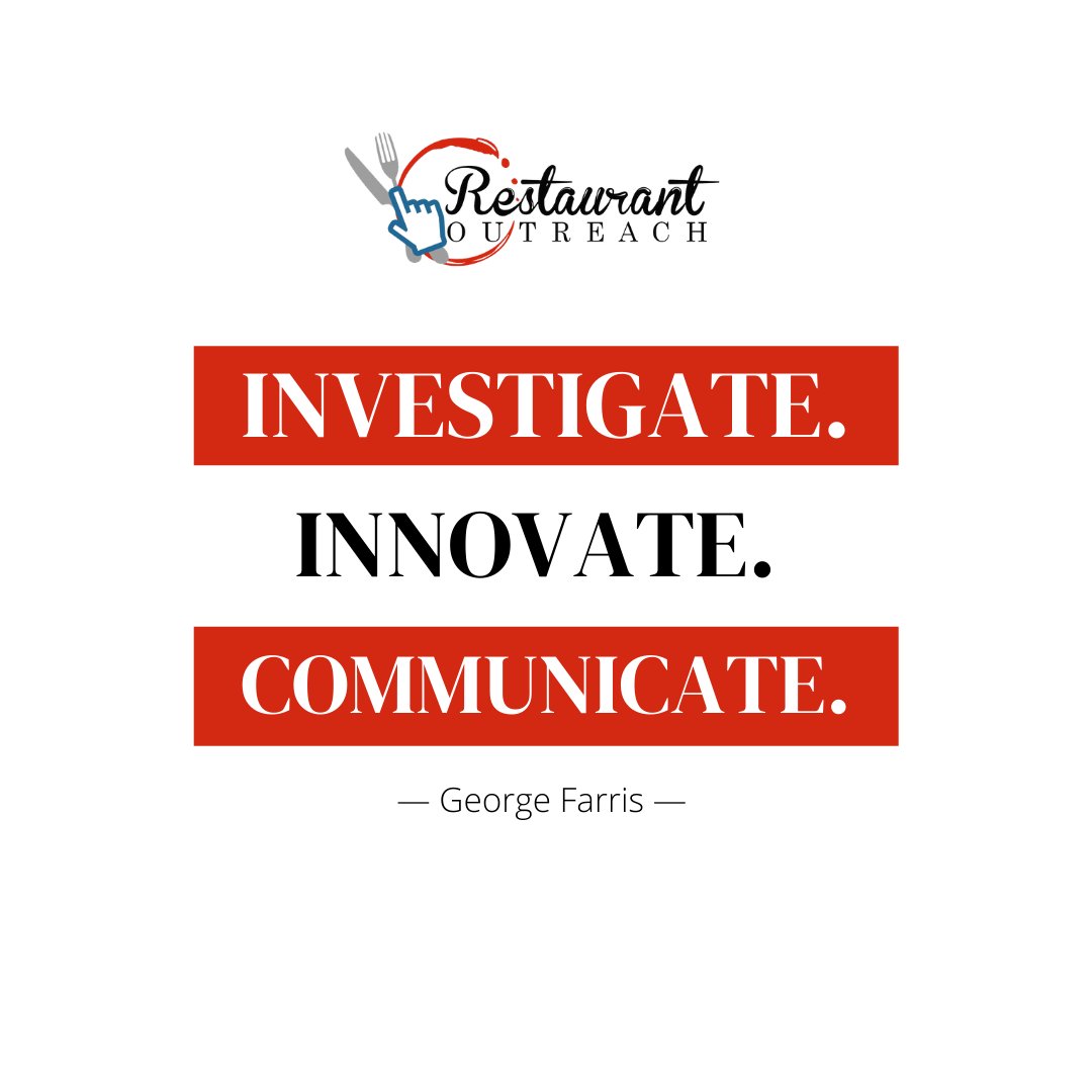 You need to keep improving to cater every customer's need.

#RestaurantOutreach #RestaurantMarketing #MarketingforRestaurants #RestaurantAdvertising