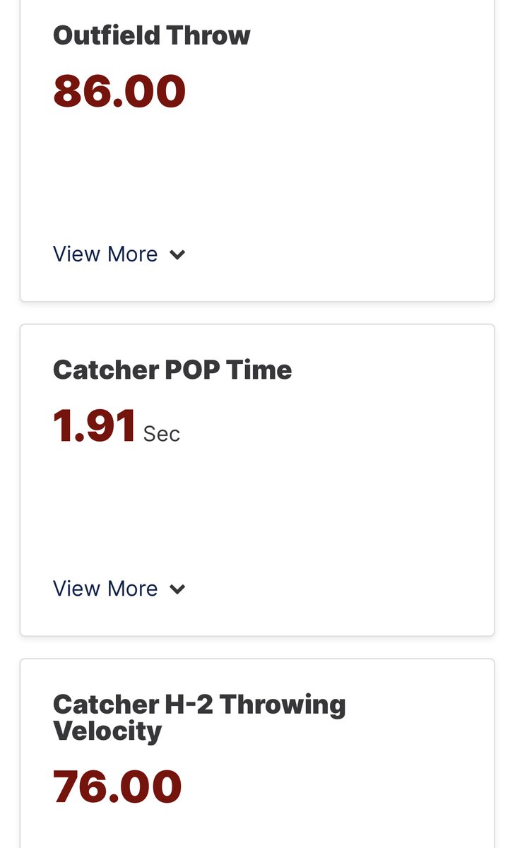 CChamberlain29's tweet photo. My numbers from @RichmondBraves workout/spring evaluation @AtleeBaseball @PBR_Uncommitted @PG_Uncommitted @TheCatchingGuy @xanbarksdale #watchtheprogress https://t.co/rPLycMk3jJ