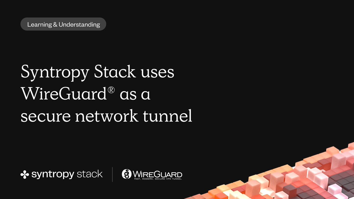 HambaMawandu's tweet image. 6/8
Syntropy Stack uses WireGuard to establish secure connections between internet-connected endpoints and devices.

You can gather performance data, and see into your networks by using Syntropy&apos;s built-in monitoring and visibility capabilities.

#SyntropyStack #SyntropyLearn
