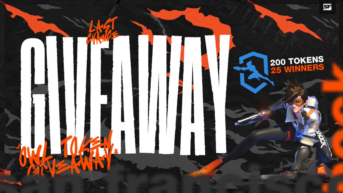 LAST CHANCE FOR OWL SKINS

Don't have all the Shock skins and have no way to get them before they leave the store on March 7th? We're here to help out. 25 lucky winners will receive 200 OWL tokens!

To enter:
🧡 Like &amp; RT
🖤 Tag a friend who still doesn't have all the Shock skins