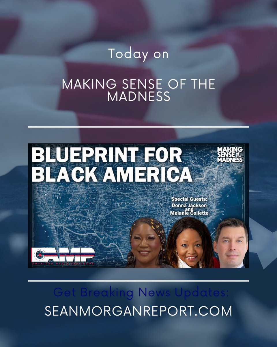 seanmreport's tweet image. In this episode of MSOM, i&apos;ll interview Donna Jackson and @NJGOPDiva of Project 21 on conservative solutions for black Americans.
#BlackConservatives #PositiveSolutions #CommunitySupport #ConservativeValues