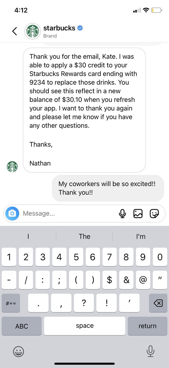 kpfefff's tweet photo. Update: Nathan at @Starbucks is the 🐐 https://t.co/V6e8yuqDLU