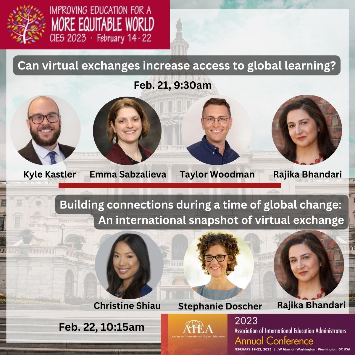 Look forward to #AIEA2023 &amp; #CIES2023 in DC next week to partner with <a href="/StevensInit/">Stevens Initiative</a> and #virtualexchange experts to talk about the role of VE in increasing access to global learning and how we can better measure VE globally. @stephaniesays66 <a href="/CoilFiu/">FIU COIL</a> @EmmaSabzalieva #intled
