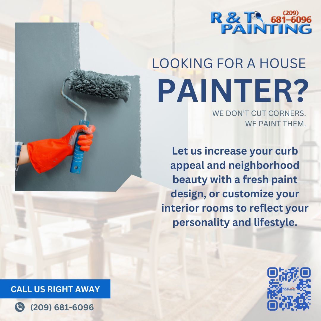 Looking for a House Painter?
CALL: (209) 681-6096

#housepainting  #interiorpainting #exteriorpainting #residentialpainting #homeimprovement #paintingcompany #modesto #turlock #ceres
