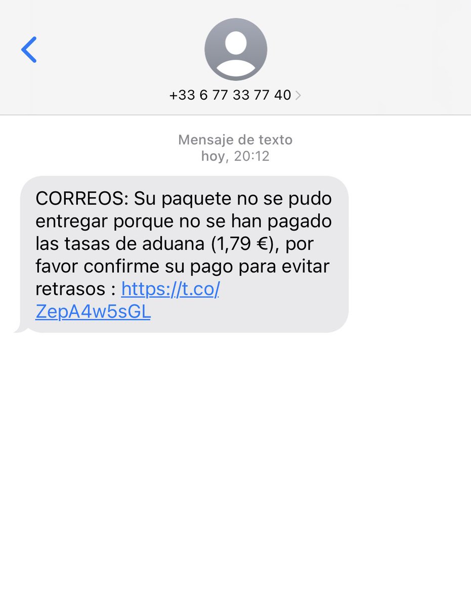 analba76's tweet photo. ⁦@Correos⁩ … pishing 😏 https://t.co/fAGx4tfsfu