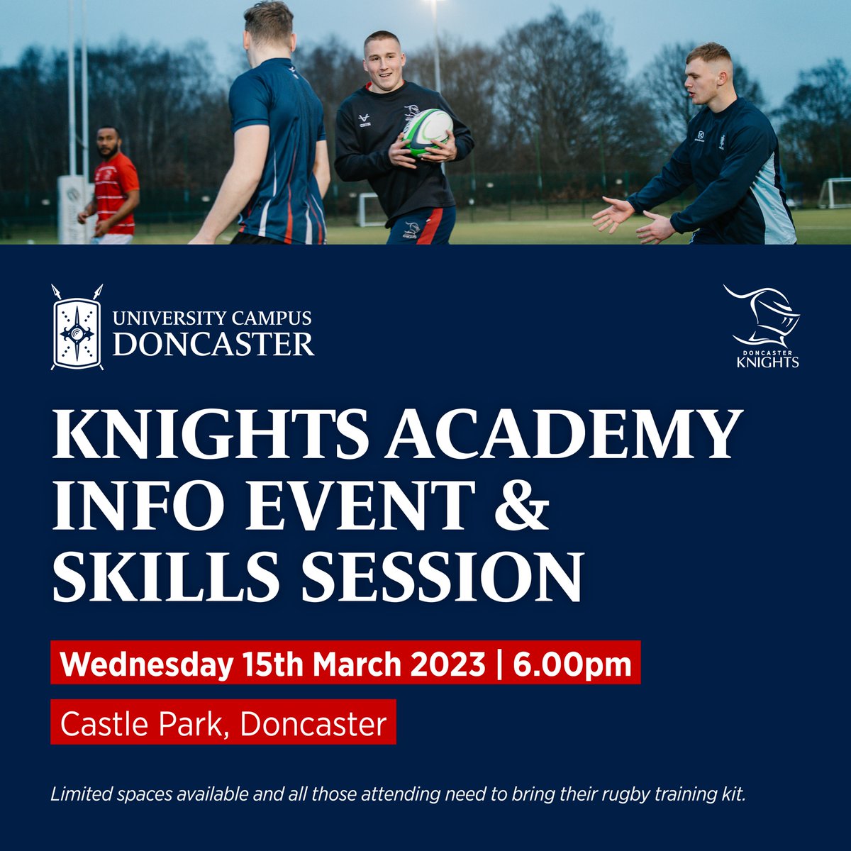 UniCampusDon's tweet photo. Think you've got what it takes to join the @DKAcademy_ and take both your rugby and education to the next level?

Join Academy coaching and teaching staff at our joint event to discover more about the #UCDon student-athlete opportunities.

Book here 👉 https://t.co/g5sc8z4psf https://t.co/4KT3z0Bbze