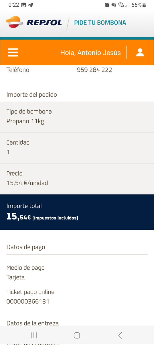 anjesanz's tweet photo. @Repsol Buenas noches, de nuevo sois lamentable sea por el medio que sea. Encargué por app otra bombona el domingo 12 de febrero para su entrega el martes 14, y hoy miércoles 15 seguimos sin recibirla. Es de vergüenza. Aquí la tengo en la puerta de casa esperando su reemplazo. https://t.co/pOQAJzS130