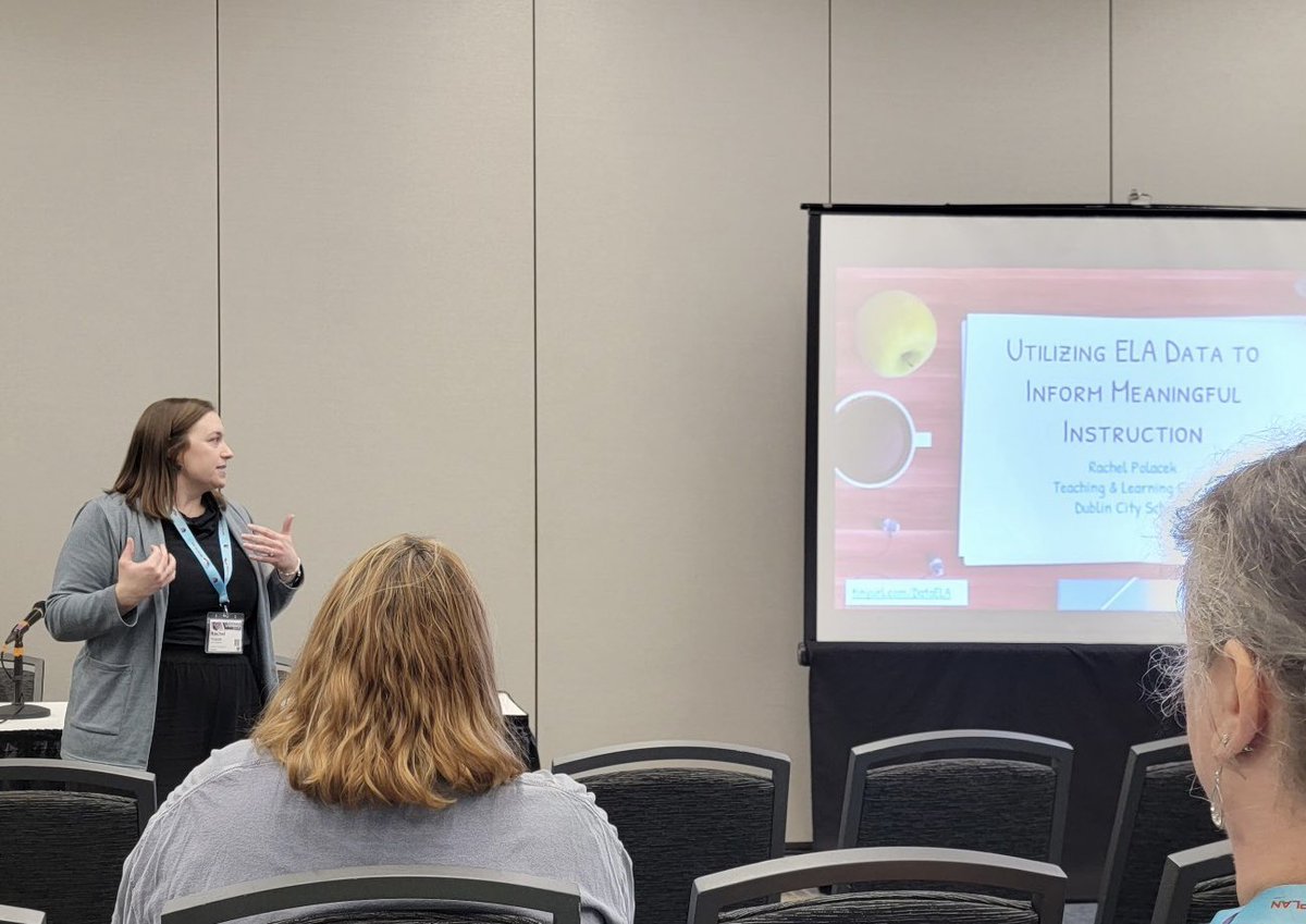 Last but not least Rachel Polacek inspired the crowd with “Utilizing ELA Data to Inform Meaningful Instruction”.
So proud of the entire Dublin Coaching Team!
#OETC23 #BetterTogetherDCS