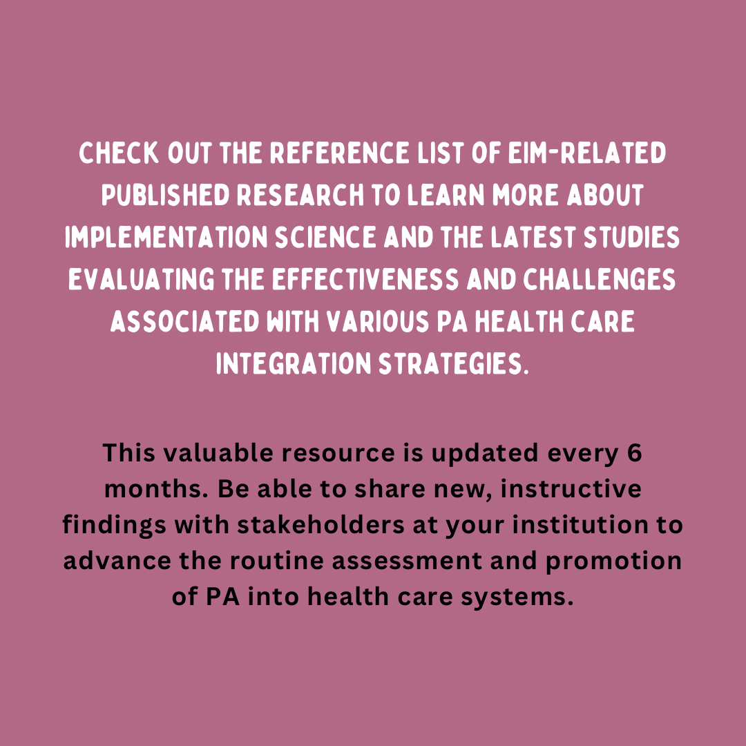 Last up from our top 2022 stories: the updated EIM reference list! 📚 #exerciseismedicine