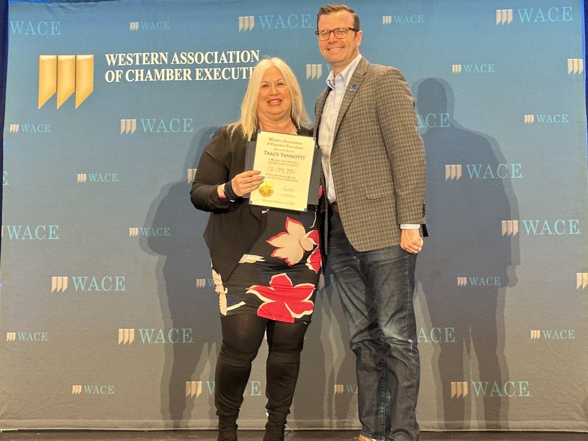 IrvineChamber's tweet photo. Congrats to Tracy Yannotti, Finance Manager of Greater Irvine Chamber, for graduating from the 3-year Western Association of Chamber Executives Academy! She was recognized at the #WACE23 conference in Sacramento. Well done, Tracy!

Read full story: https://t.co/l1AXOoBMLj https://t.co/4lxmjL02Ub