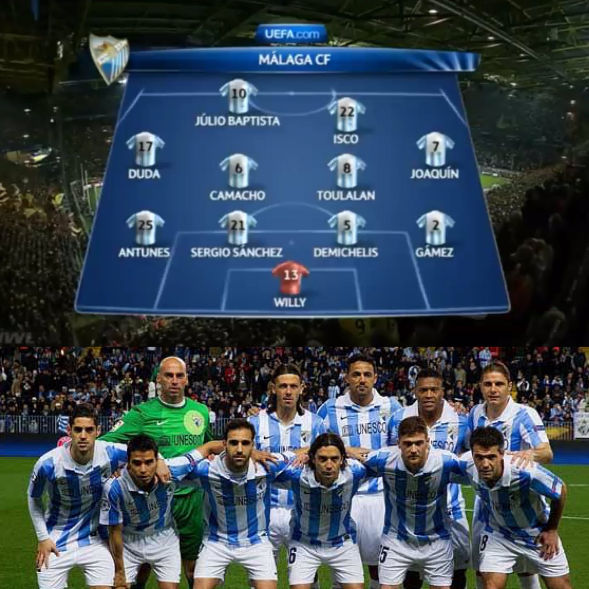 Málaga champions 2013 plantilla