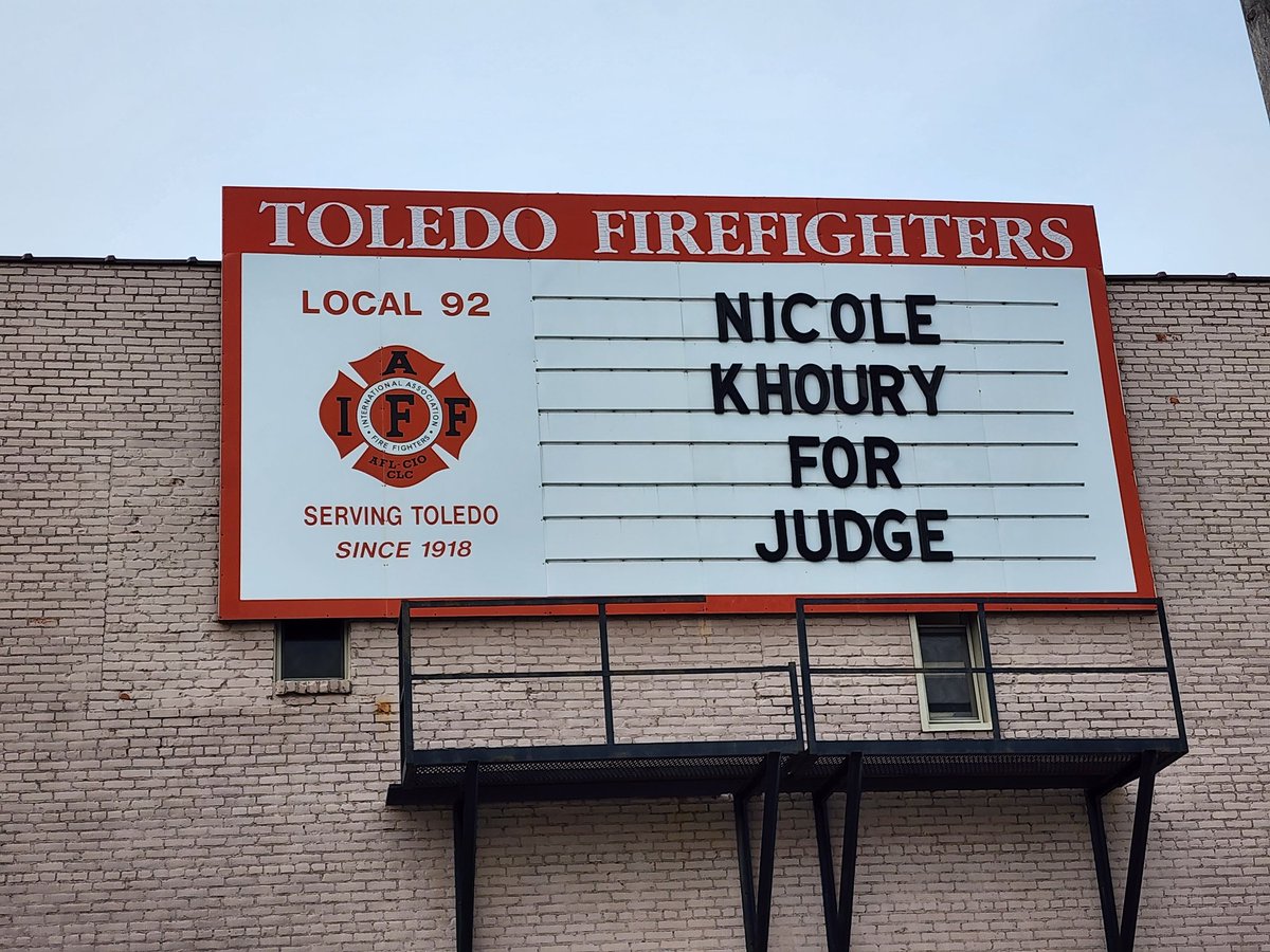 Toledo Firefighters support Nicole Khoury for Judge!