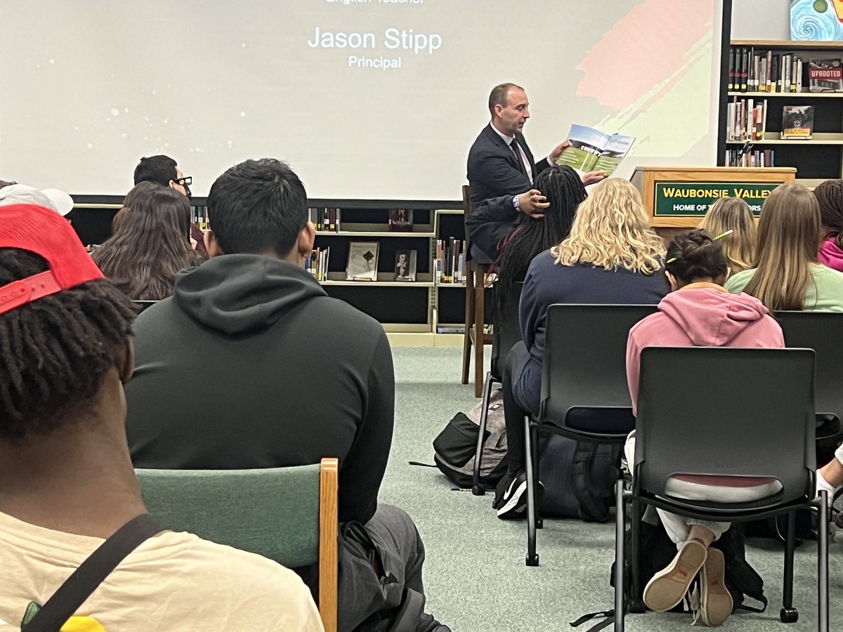 ⁦⁦Shout out to ⁦<a href="/WVHSStipp/">Principal-Jason Stipp</a>⁩ for sharing a story during our African American Read In! ⁦<a href="/wv_english/">WV English</a>⁩ ⁦<a href="/wvlmc/">wvlmc</a>⁩ ⁦<a href="/WaubonsieValley/">Waubonsie Valley HS</a>⁩