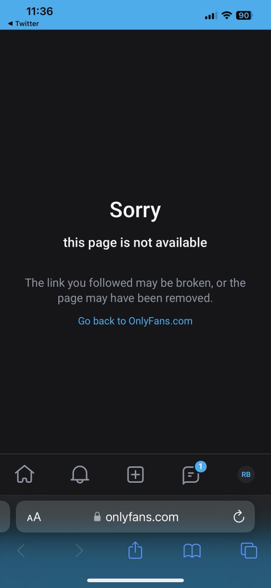 ebandflowmedia's tweet photo. @darkkissesss This comes up when we click your OF link love https://t.co/tqOTtaKWUn