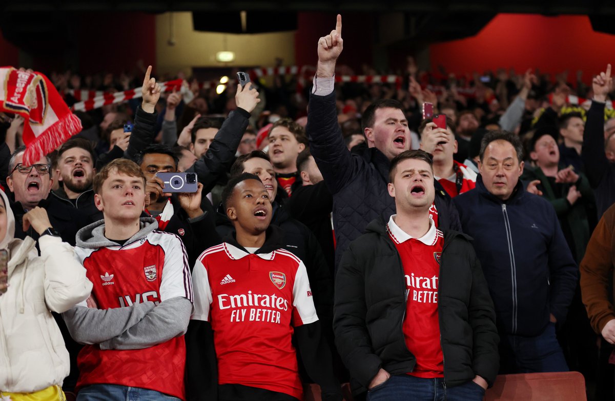 Arsenal's tweet photo. Let's keep bringing the energy, Gooners 🗣 https://t.co/UbjQ6wV7fB