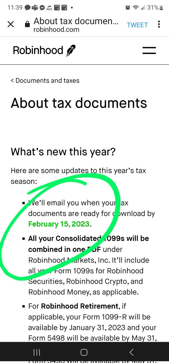 RumorSolanine's tweet photo. @AskRobinhood Today is Feb 15... so donde? 🤔 https://t.co/sor1MiR5fJ