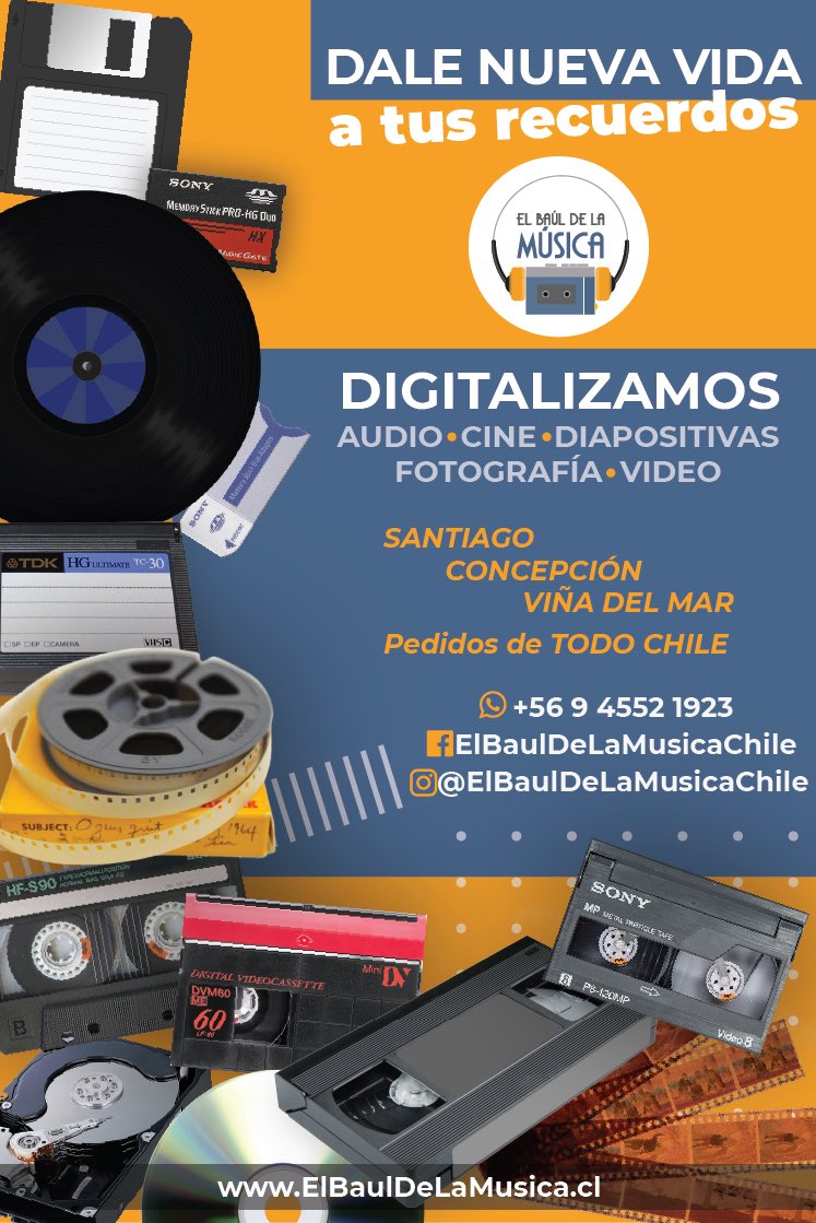 BDLM_Chile's tweet photo. @sergiobitar Con respeto 🫡 pero por el tiempo pasado, esos “videos” me atrevería a decir que no son tales, si no que probablemente “cine” Es decir rollos de 8mm ó Super8. Si están digitalizados ya, enhorabuena! Si no, contáctanos en https://t.co/ZHSXmPHFDW
#DaleNuevaVidaATusRecuerdos https://t.co/a643YM7nbC