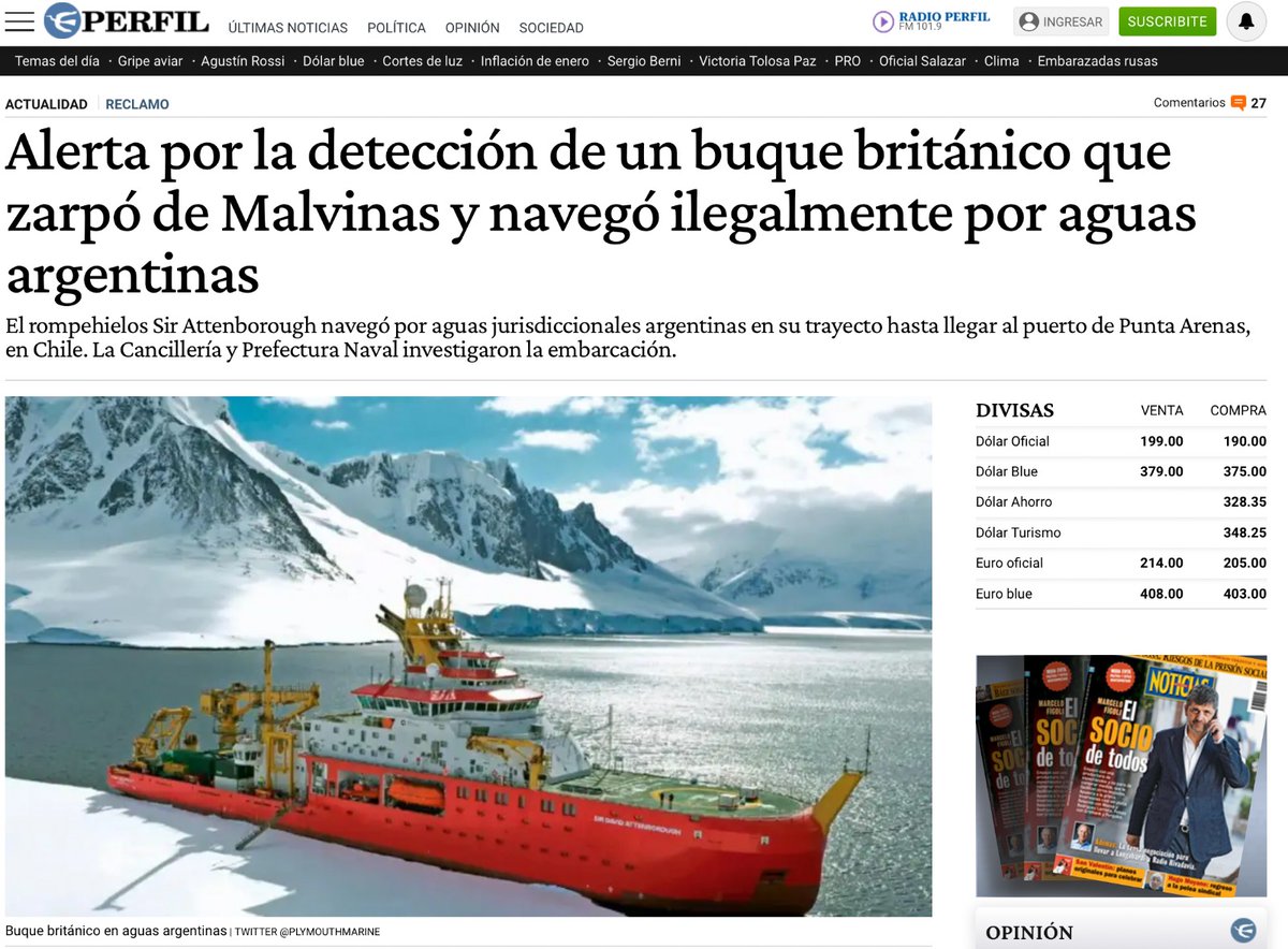 CarlosCucoSoto1's tweet photo. El Tratado de 1881 (art. 5°) fijó dos principios, “libertad de navegación” y “neutralidad” del estrecho, ratificados por el Tratado de 1984. Prohibir el ingreso de un barco inglés al estrecho Magallanes debilita la correcta doctrina legal. https://t.co/h1Qq6WT0Sy https://t.co/5sDaMzbLlw