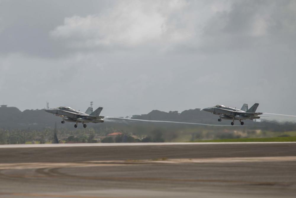 .@PacificMarines conduct flight operations during exercise #CopeNorth23 in 🇬🇺. #FreeAndOpenIndoPacific #Readiness

📸: Cpl. Calah Thompson