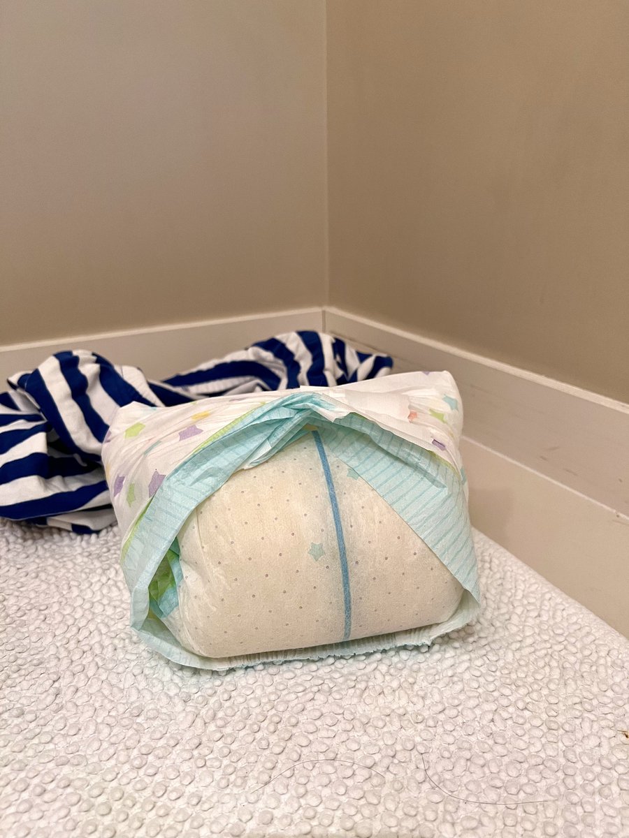 Always forget to take a photo while diapered. Who wants to snoof?