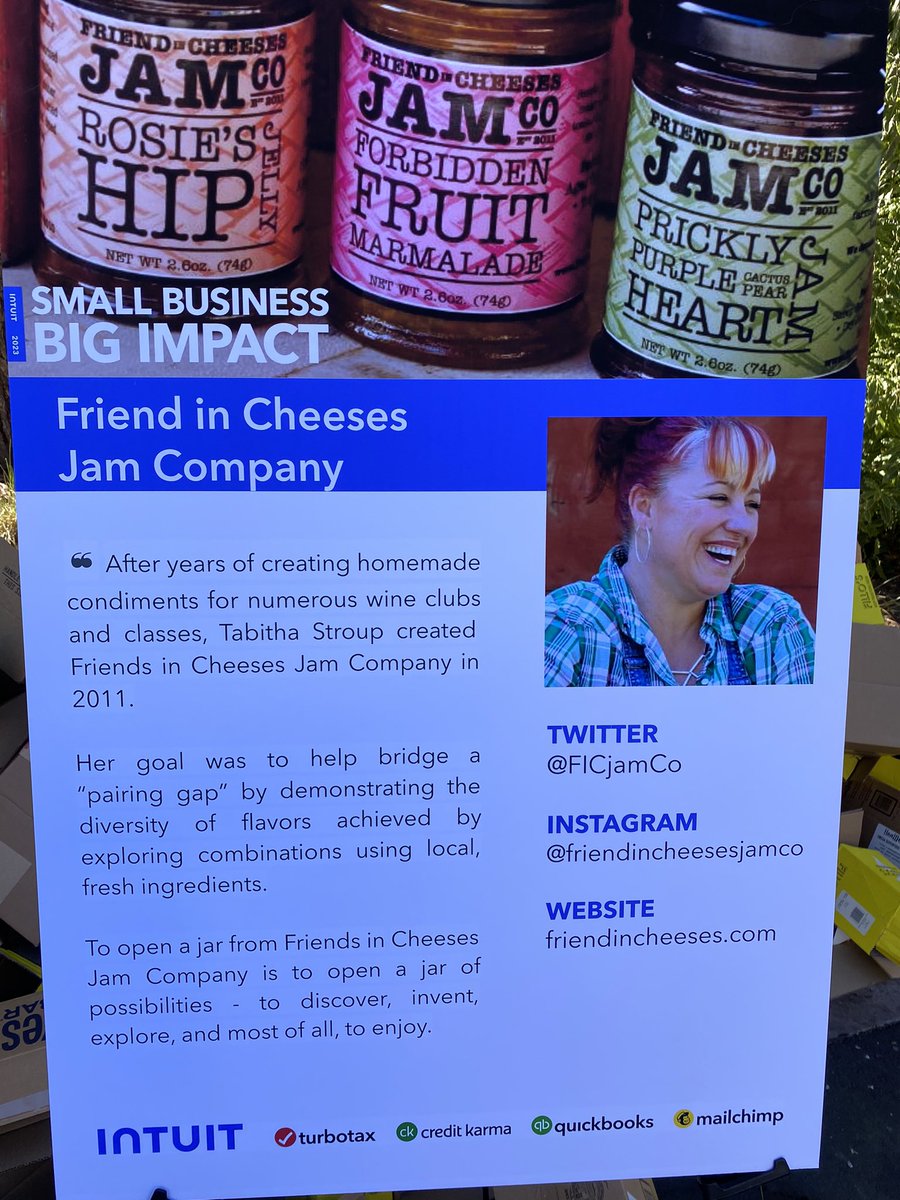 tmarcyes's tweet image. #smallbizbigimpact day @QuickBooks and I found this amazing company. @FICjamCo Their watermelon jam looks amazing!