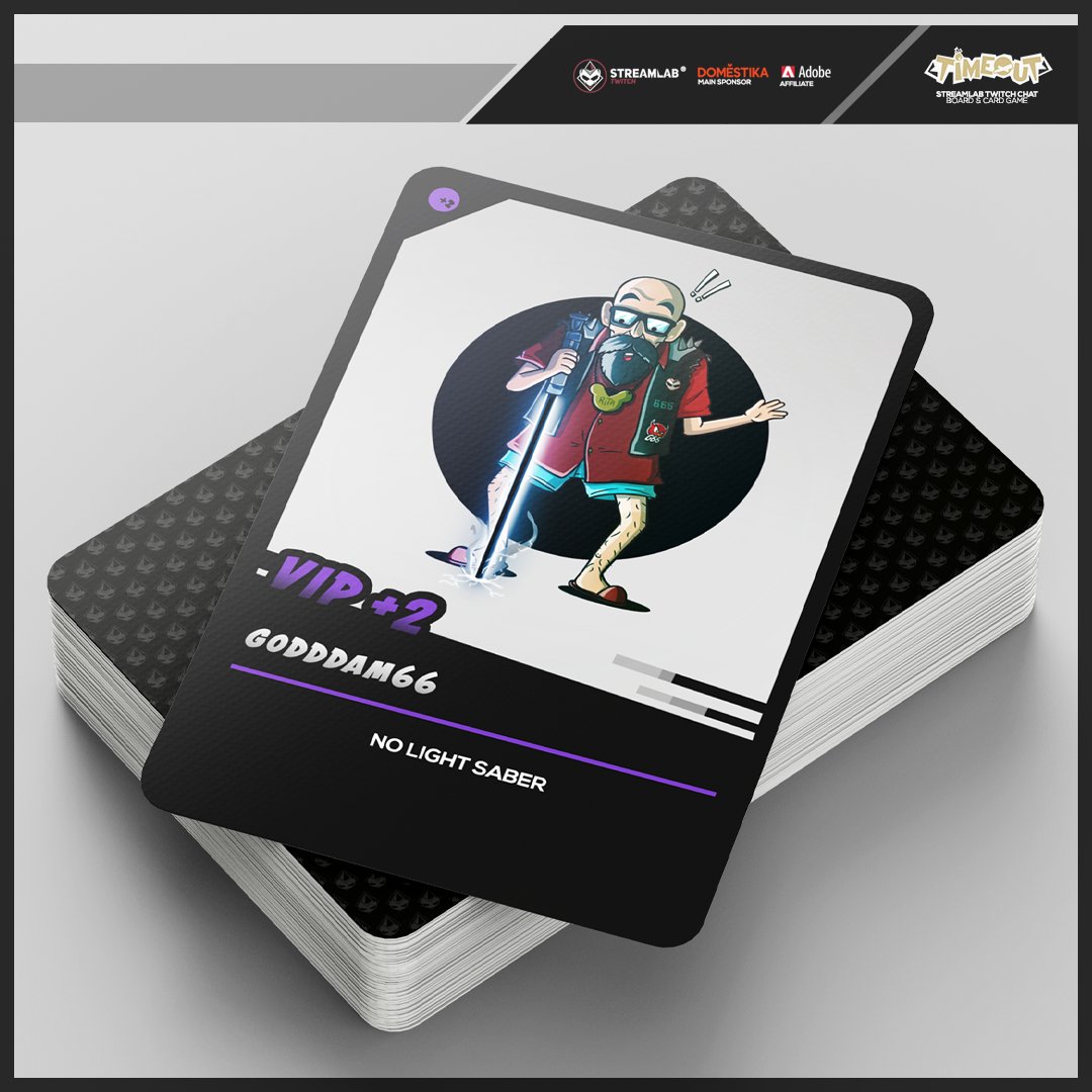 streamlab's tweet image. #160 - Godddam66

Esta carta é um mashup de todas as caricaturas dos anos anteriores, revela ainda as paixões por Star Wars, a sua sabedoria um amor pela Rita e um desafio de fazer um Light Saber Preto com Glow branco !

#timeoutgame #streamlab #artstreams
streamlab.pt/timeout-card-g…